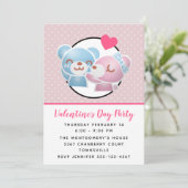 Kissing Bears mignon Valentines Invitation (Debout devant)
