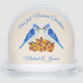 Kissing Blue Jays Fall First Married Christmas (Arrière)