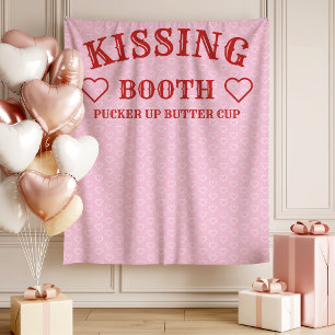 Kissing Booth Feest Prop Fotohokje Achtergrond Wandkleed
