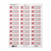 Kissing Booth Valentine's Day Étiquettes de adress (Feuille entière)