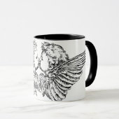 KISSING CHERUBS CAFÉ MUG (Devant droit)