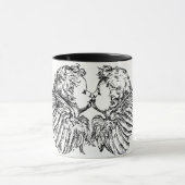KISSING CHERUBS COFFEE MOK (Midden)