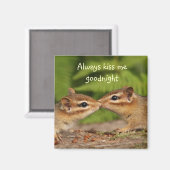 Kissing Chipmunks Magnet Magneet (Voorkant / Achterkant)