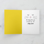 Kissing Chocolate Easter Bunnies Feestdagen Kaart (Binnen)