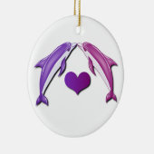 Kissing Dolphins Ornament (Rechts)