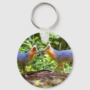 KISSING FOX SLEUTELHANGER
