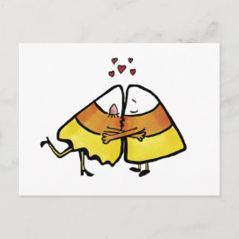 Kissing Halloween Snoep Cones Briefkaart