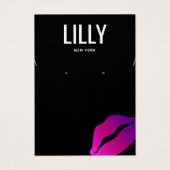 Kissing Lips Collier d'oreille Carte d'affichage (Devant)