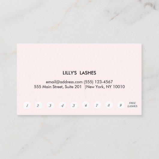 Kissing Lips Pink Beauty Loyalty 10 Punch (Achterkant)