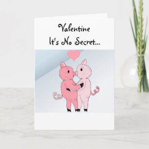 Kissing Piggys Feestdagen Kaart