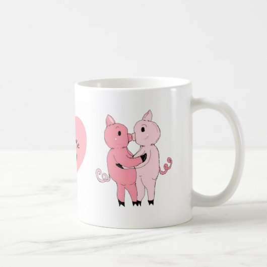 Kissing Piggys Koffiemok (Rechts)