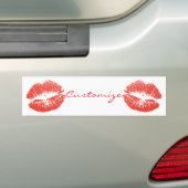 Kissing Red lips Thunder_Cove Bumpersticker (Op auto)