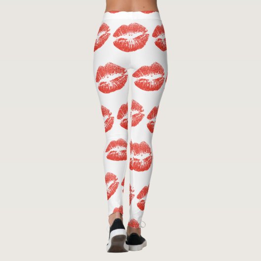 Kissing Red lips Thunder_Cove Leggings (Achterkant)