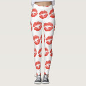 Kissing Red lips Thunder_Cove Leggings (Voorkant)