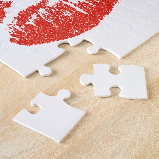 Kissing Red lips Thunder_Cove Legpuzzel (Zijkant)