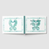Kissing Seahorses Bruiloft Gastenboek Turquoise (Volledig)