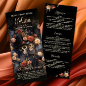 Kissing Skulls Menu Romantic Gothic Mariage Menu