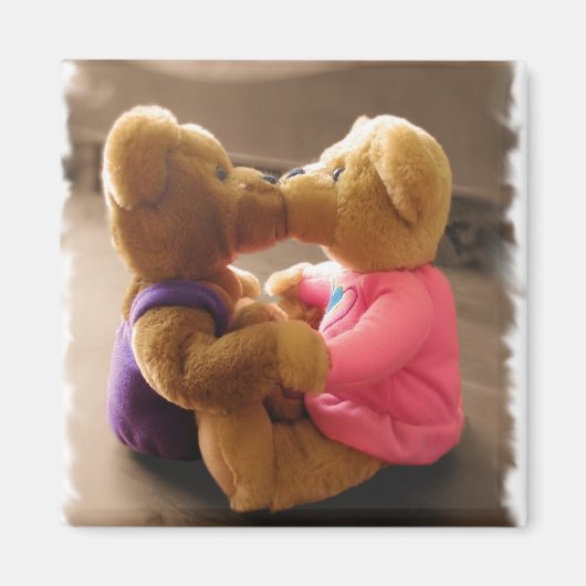 Kissing Teddies Magnet Magneet (Voorkant)