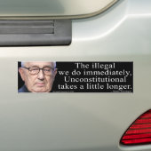 Kissinger sur la Constitution Bumper sticker (En voiture)
