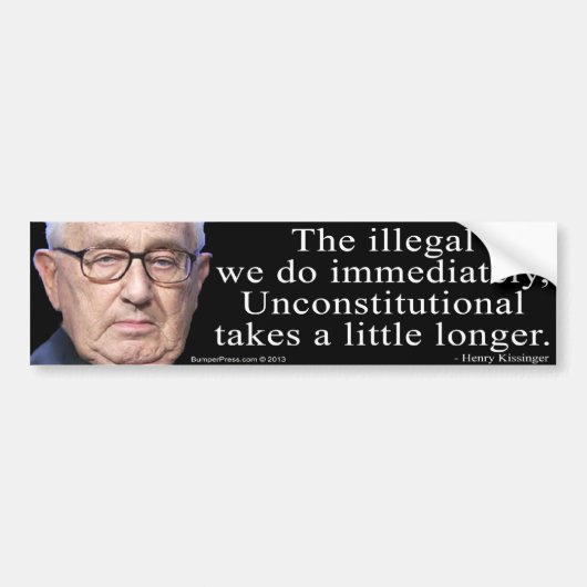 Kissinger sur la Constitution Bumper sticker (Devant)