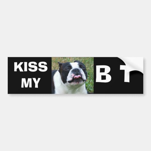 KISSMY, B T BUMPERSTICKER (Voorkant)