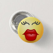 KISSY FACE RONDE BUTTON 3,2 CM (Voorkant /achterkant)