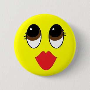 Kissy Face Ronde Button 5,7 Cm