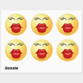 KISSY FACE RONDE STICKER (Vel)