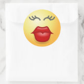 KISSY FACE RONDE STICKER (Tas)