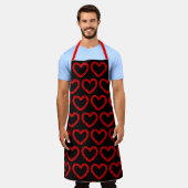 Kissy Lips Hearts Schort (Gedragen)