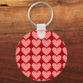 Kissy Lips Hearts Sleutelhanger (Voorkant)