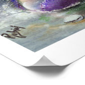 Kissy Mermaids in Paars, moeder en kind Poster (Hoek)