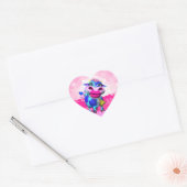Kissy Moo Hart Stickers (Envelop)