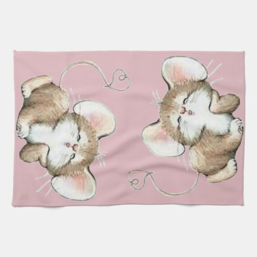 Kissy Mouse Theedoek (Horizontaal)