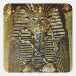 Kist van Tutankhamun Vierkante Sticker