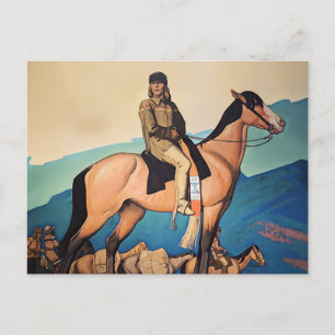 Kit Carson met bergmannen door Maynard Dixon Briefkaart