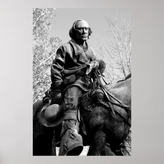 Kit Carson Statue, Carson City, Nevada Poster (Voorkant)