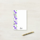 Kit Chat Violet Post-it Notes (Sur un bureau)