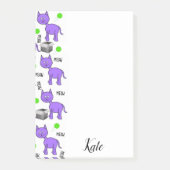 Kit Chat Violet Post-it Notes (Devant)