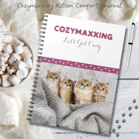Kit de Cozymaxage Journal de Confort Rose et Gris 