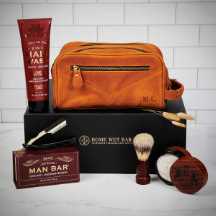 Kit de rasage homme de luxe avec sac de toilette e