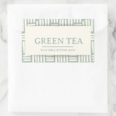 Kit de savon au beurre de thé vert étiquette (Sac)