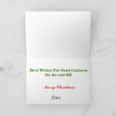 Kit de survie de Noël de la radio de jambon Carte (Intérieur)