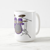 Kit de tambour 5 pièces :Violet: Coffee Mug : Ense (Devant droit)