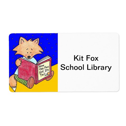 Kit Fox Library Étiquettes (Devant)
