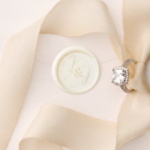 Initiales de Mariage ivoire