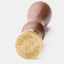 Monogramme de couronne de Noël