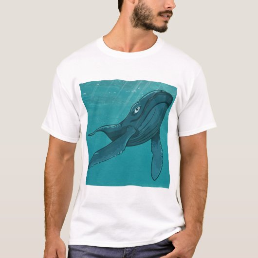 Kit, Potvis, Onder Water T-shirt (Voorkant)