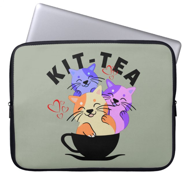 KIT TEA LAPTOP SLEEVE (Voorkant)
