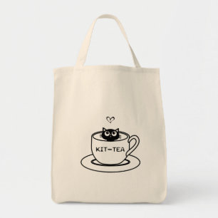 kit-thee   Kattenliefhebbersontwerp Tote Bag